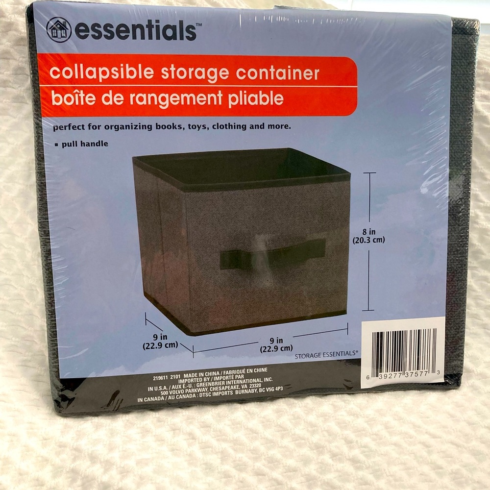 Set of 4! Essentials Collapsible Storage Container
